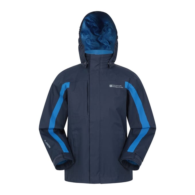 Mountain Warehouse Kinder/Kinder Samson II Waterdichte Jas (Marine)