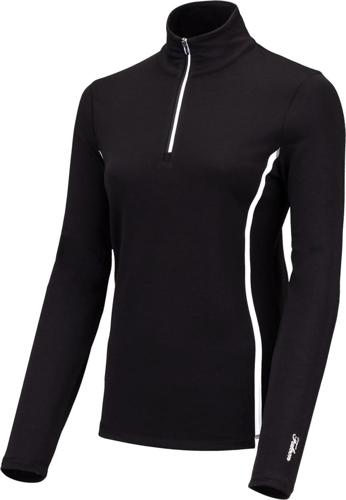 FALCON - jenita - Skipully met rits dames - Zwart, wit