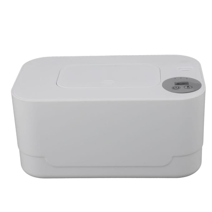 Doekjeswarmer met Nachtlampje Temperatuur Instelbaar Navulbaar Multifunctioneel Draagbaar USB Babydoekjeshouder wit