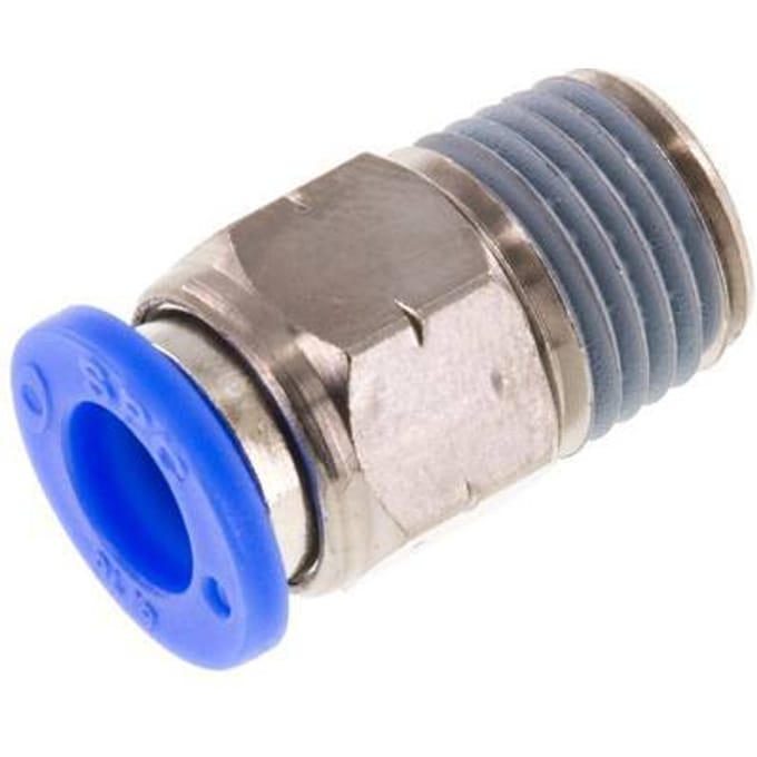 5/16'' x 1/4'' NPT Messing/PBT Insteekfitting buitendraad NBR [5 Stuks]
