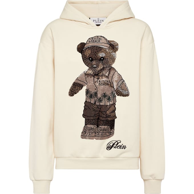 Cotton Venice Beach Fit Hoodie Teddy Beach Crystal