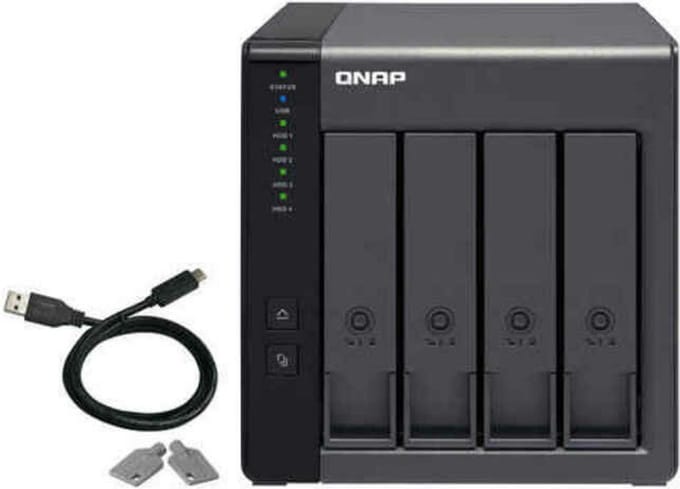 QNAP TR-004 4-Bay NAS USB 3.2 Gen 1: "TR-004 4-bay NAS USB 3.2 Gen 1