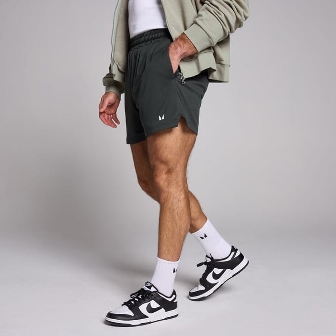 MP short van mesh voor heren - Verwassen zwart - M