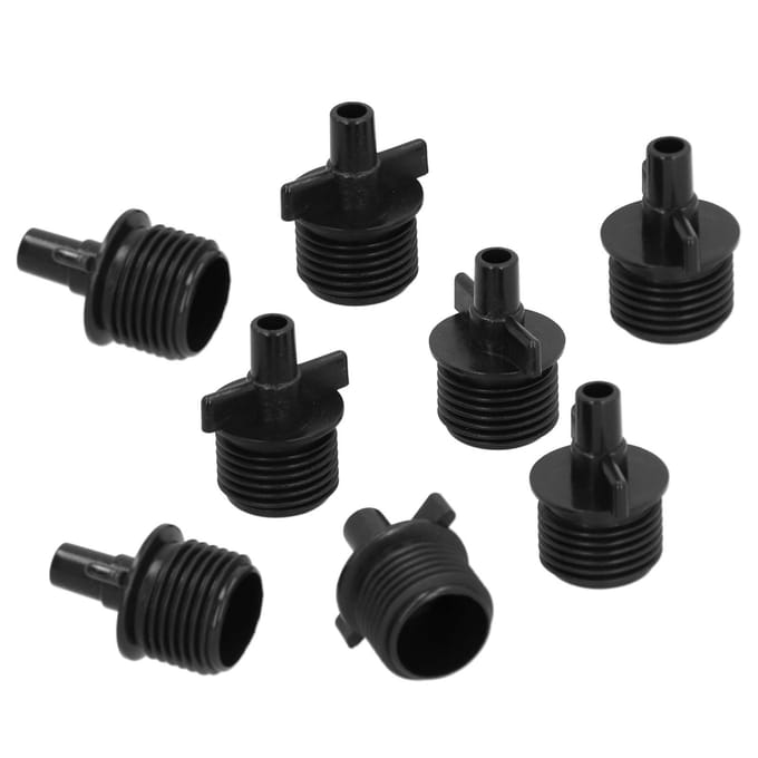50 STUKS G1/2 7,5 mm Buitendraad Platte Connector voor G-Type Spuitmond Irrigatiesproeier Fittingen black