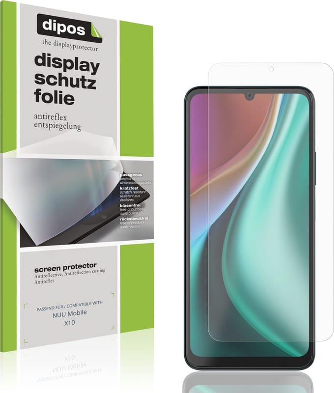 dipos – 4x Matte Beschermfolie geschikt voor NUU Mobile X10 | Krasbestendige & antireflecterende Screenprotector Ultra-Thin