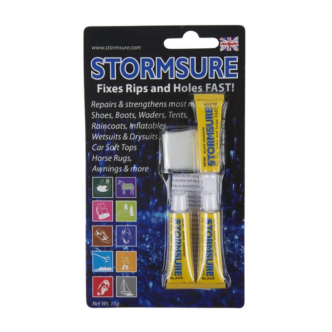 StormSure Flexibele reparatie lijm -zwart - 3 x 5 gram