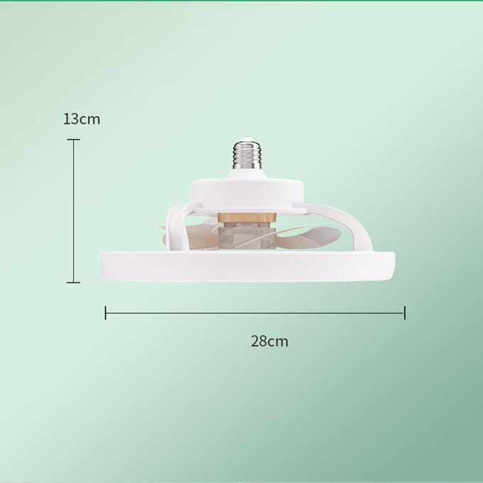 Intelligente afstandsbediening LED grote windventilator licht E27 schroef dimbaar slaapkamer aromatherapie geel
