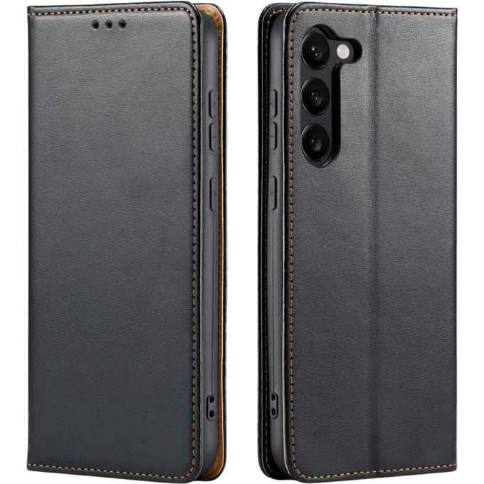 Fierre Shann Samsung Galaxy S24 Plus Slim Wallet Hoesje Zwart