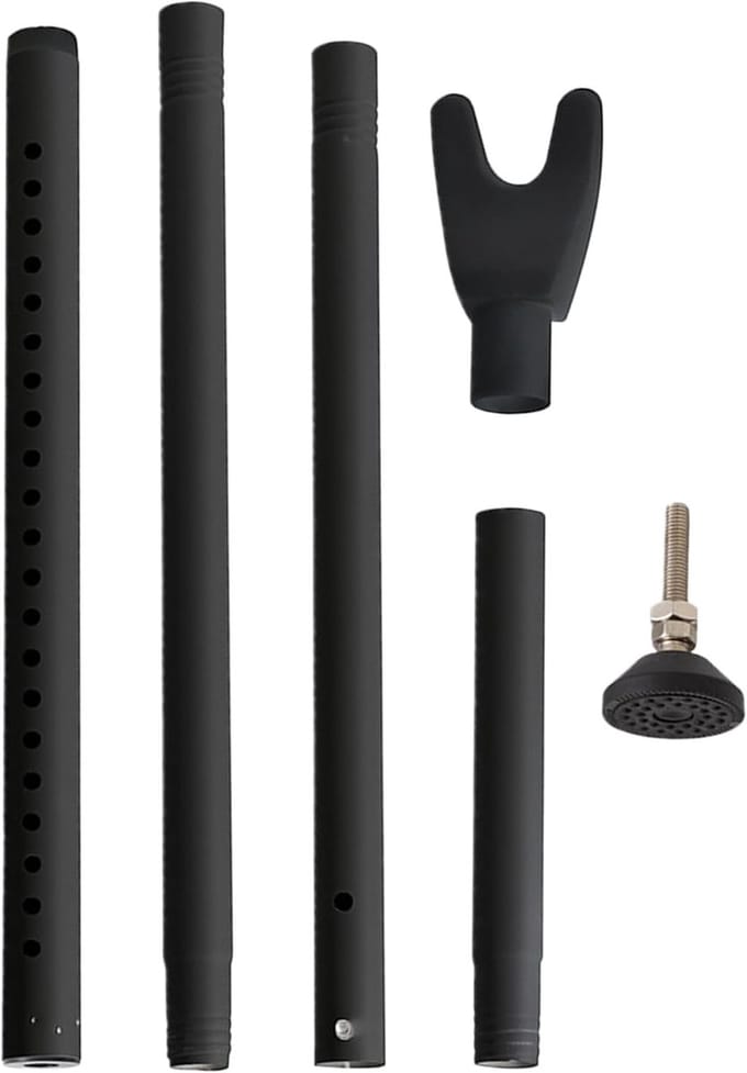 Deurstopper - Deurbeveiliger - Anti-Diefstal - Verstelbare Stang - 105 cm - Zwart
