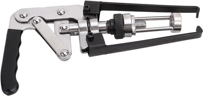 Klepveer Compressor - Druk Type Tang - Motorenonderhoud - Koolstofstaal Constructie - 28x12x4 cm - Zilver