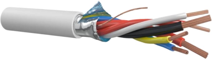 Dynamic alarmkabel LiH(st)H 4x0,22mm2 Cca-s1,d0,a1 - per haspel 500 meter