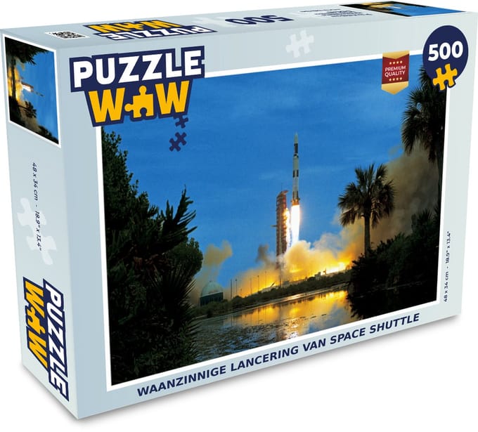 Puzzel Waanzinnige lancering van space shuttle - Legpuzzel - Puzzel 500 stukjes