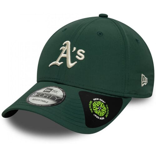 New era athletics mlb recycled midi 9forty pet in de kleur groen.