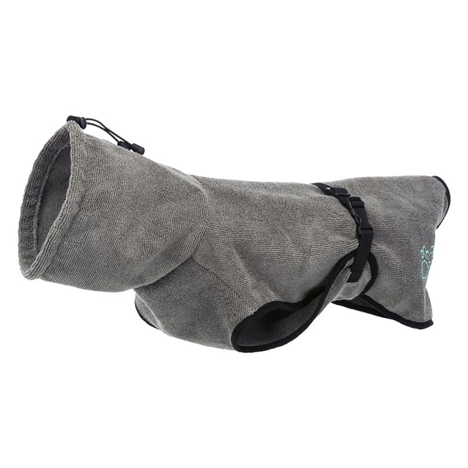 Trixie Bathrobe for Honden terry cloth XL: 75 cm Grijs
