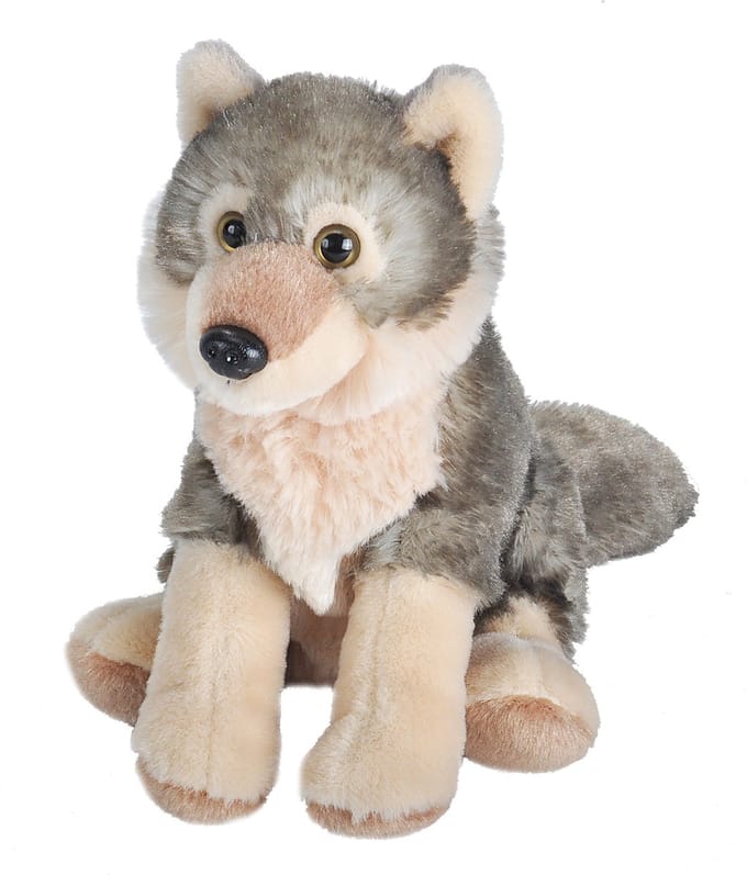 Wild Republic Pluche wolf knuffel - 16 cm - wolven knuffels