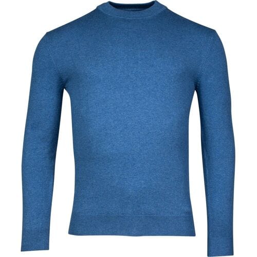 Baileys Trui Pima Cotton Turtle-Neck Single Knit Denim Blue / male