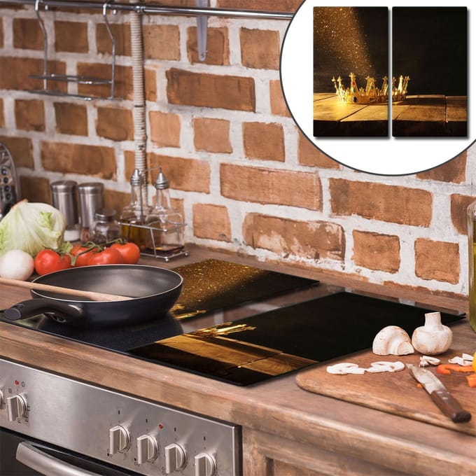 TMK ArtDeko Serie - Snijplank - 30x52 cm - Zwart - Gehard Glas