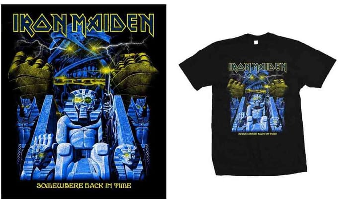 Iron Maiden - Back In Time Mummy Heren Tshirt - XXL - Zwart