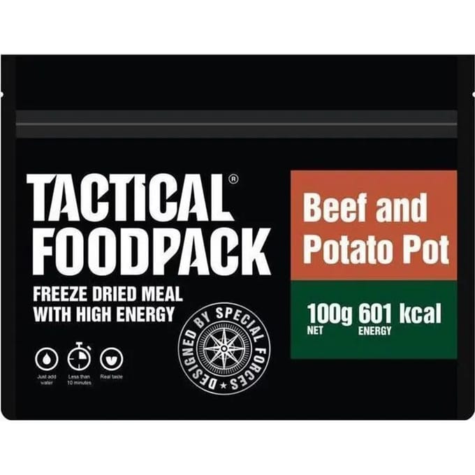 Overlevingsrantsoen - Rundvlees en aardappelpuree Tactical Foodpack