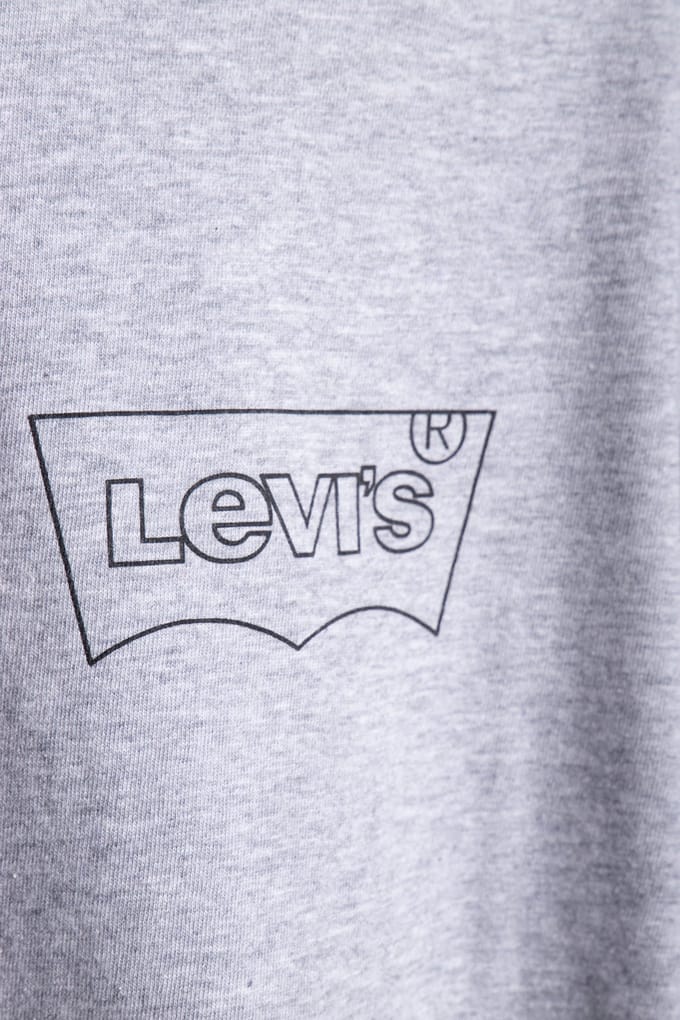 Levi's Lsegraphic Crewneck Te Outline Bw Black Taglia: XL | Magliette basic Outlet | Uomo | Nero