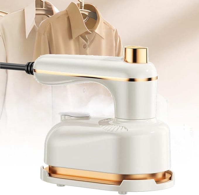 Handstoomstrijkijzer - Draagbare stomer - Kleding verzorgen - Inklapbaar ontwerp - 50 ml tank - Wit