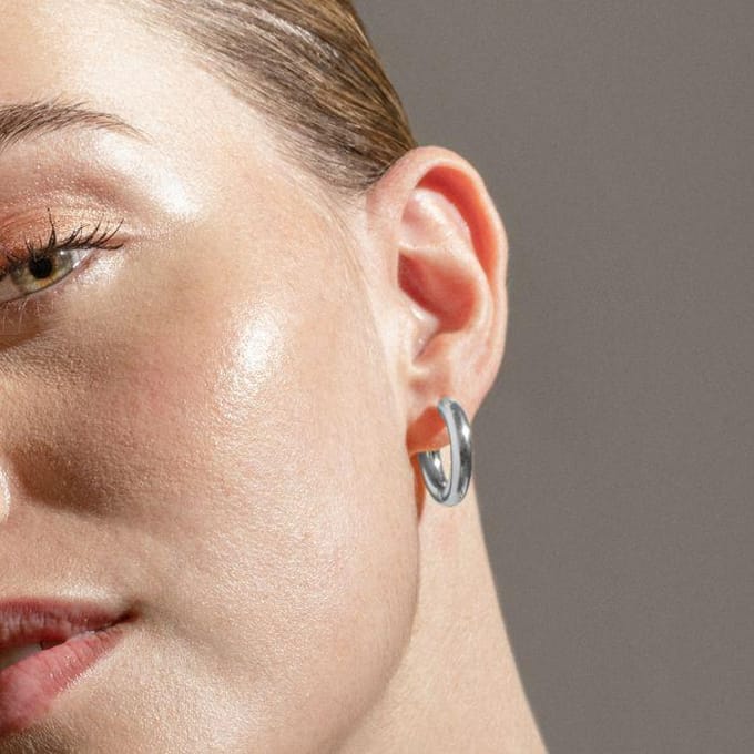Luxenter oorbellen met zilveren afwerking - Nias