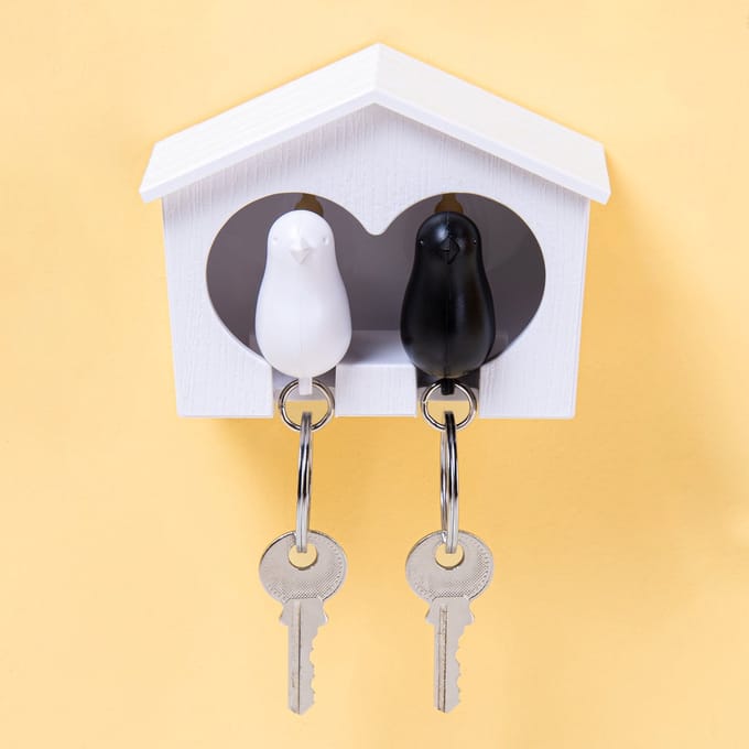 Qualy Sparrow Duo Sleutelhanger - Zwart