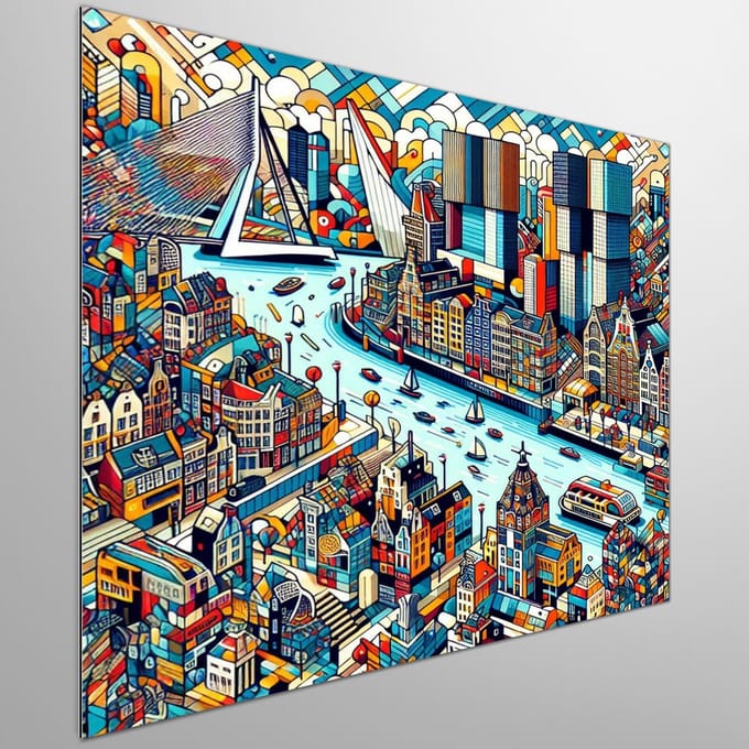 Kunstprint | Wanddecoratie | Dibond | 100 × 100 cm
