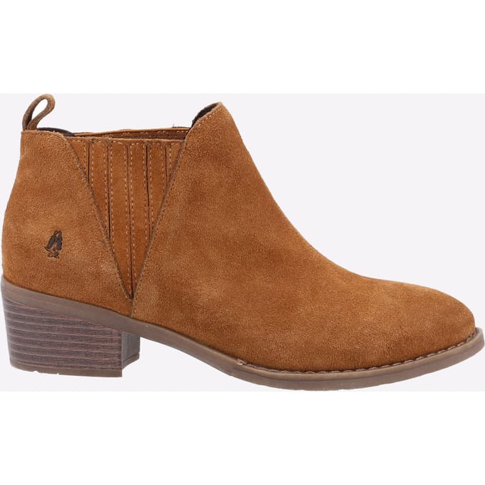 Hush Puppies Isobel Leren Dames Laarzen In Tan