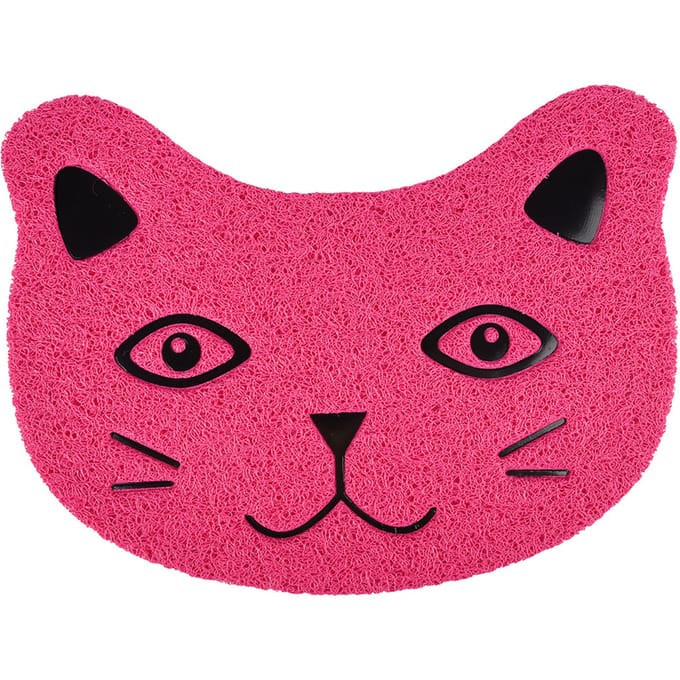 Flamingo mat voor kattenbak Pancho - fuchsia