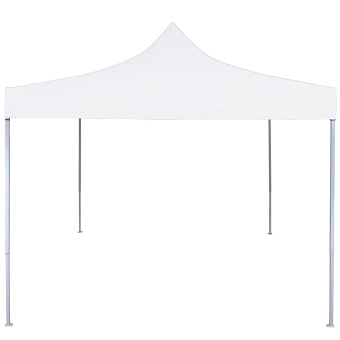 vidaXL - Partytent - inklapbaar - 3x3 - m - staal - wit