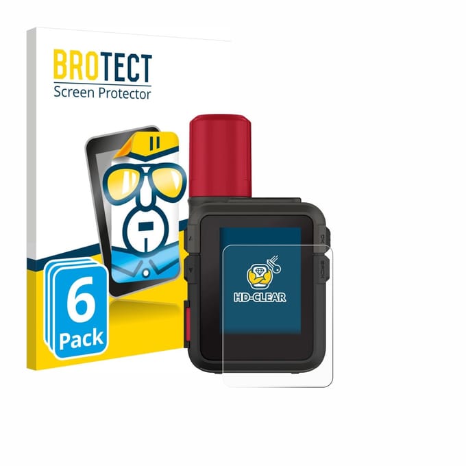 BROTECT - Screenprotector voor Garmin inReach Mini 3 Plus - Folie Beschermfolie transparant 6 Stuks
