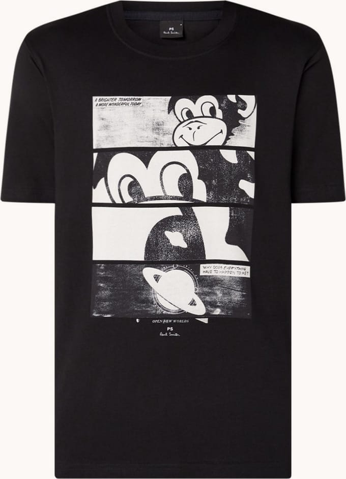 PS Paul Smith T-shirt met Opdruk - Zwart - Maat M