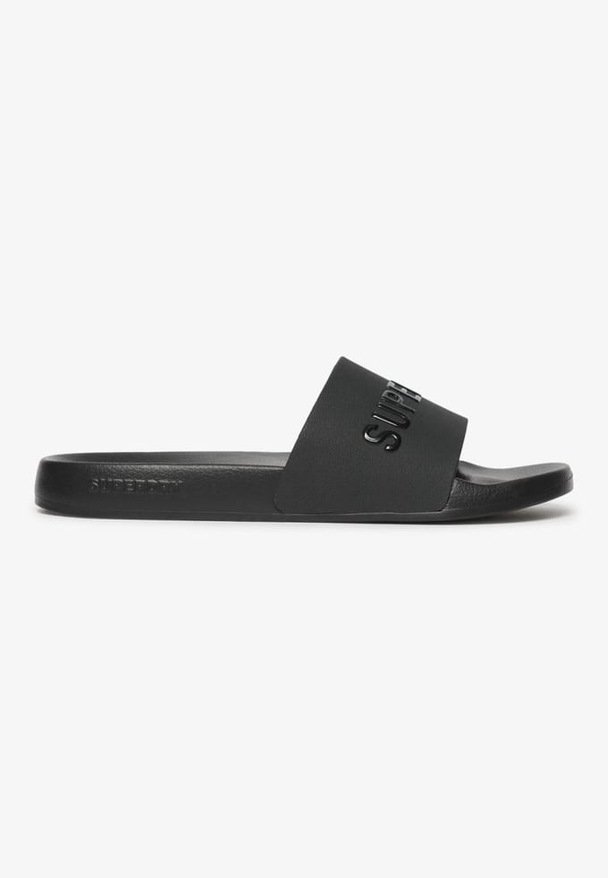 Superdry Logo Vegan Pool Slippers Zwart EU 40-41 Vrouw