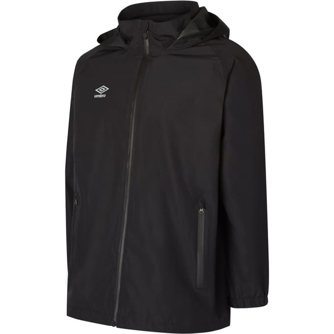 Umbro Kinder/Kinder Club Essential Waterdichte Jas (Zwart)