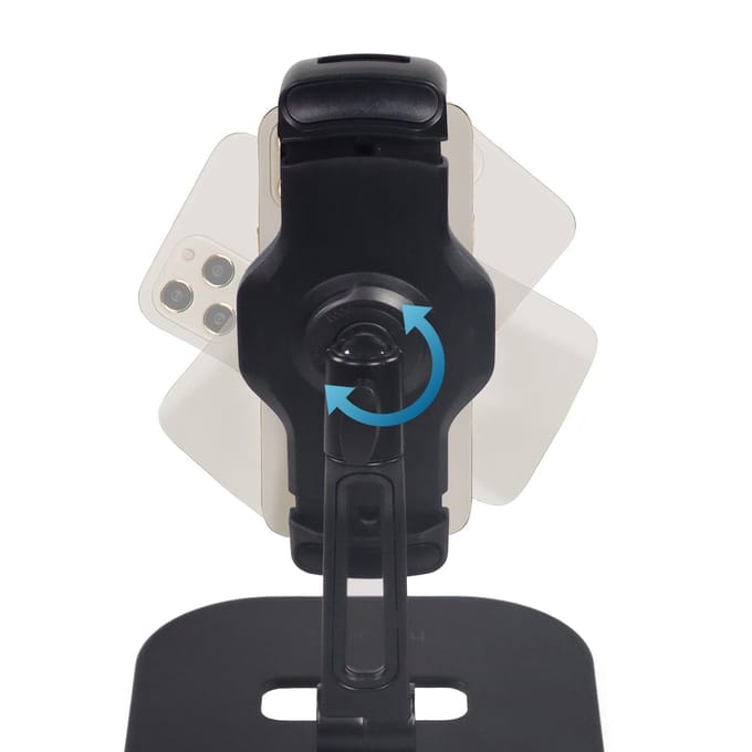 Gsm-houder / Tablet houder FLEXMOBI IV Metaal zwart hjh OFFICE