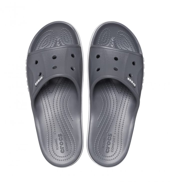 Crocs Bayaband Serie - Dames Slippers - Slate Grey - Croslite - Ventilatie