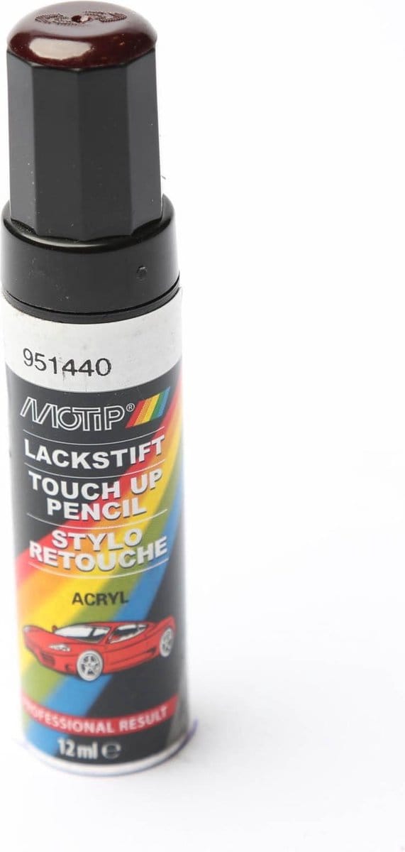 Motip 951440 - Auto lakstift - Rood Metallic - 12 ml