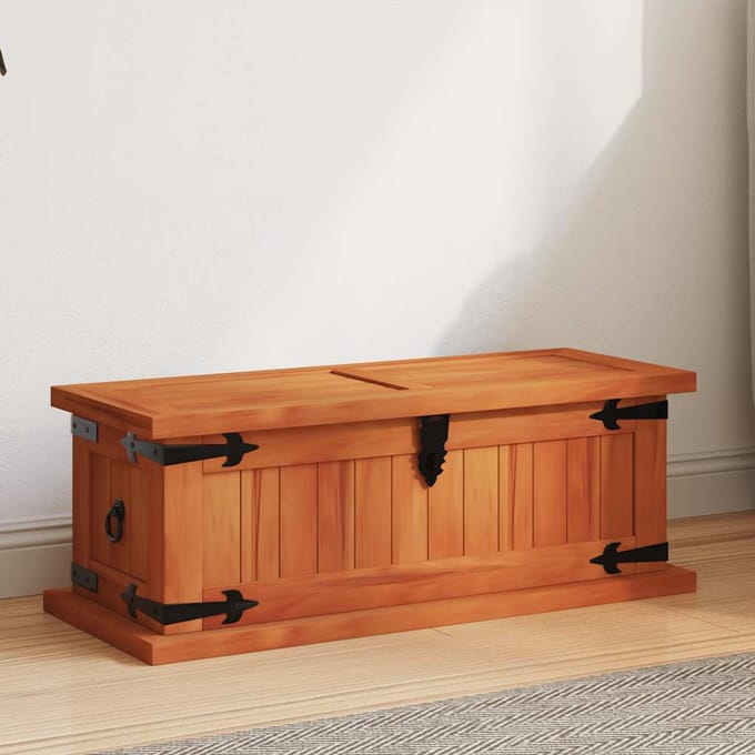 vidaXL - Opbergkist - 60x25x22 - cm - massief - acaciahout