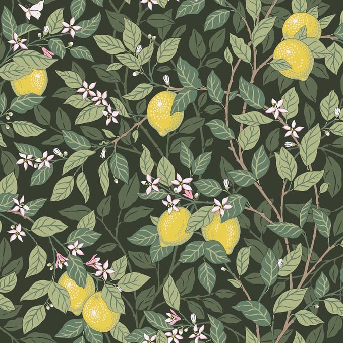 Boråstapeter Vliesbehang 5701 - Orangeri - Botanisch Groen - 53cm x 10.05m