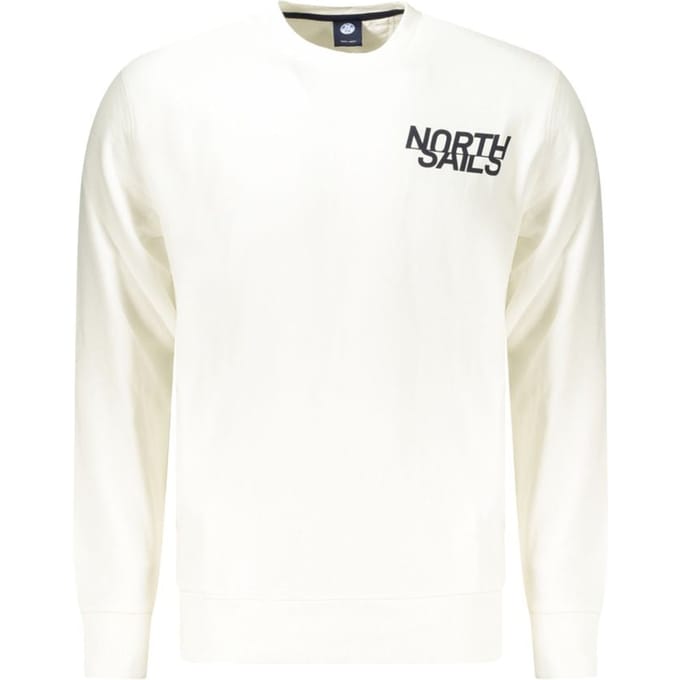 North Sails Witte Katoenen Sweatshirt voor Mannen