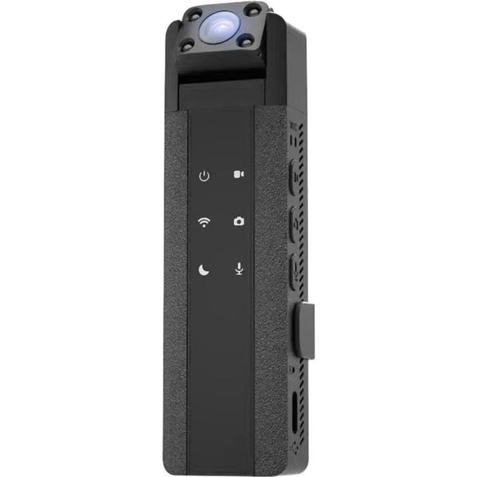 2K Wifi Camera Buitensportcamera Videorecorder Vergadering Geluidsopnamecamera Draagbaar Nacht zwart