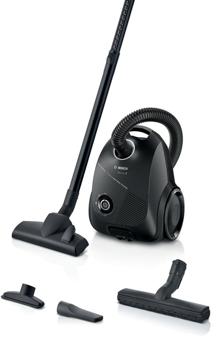 Bosch BGLS2BA1H Serie 2 - Stofzuiger met zak - Zwart