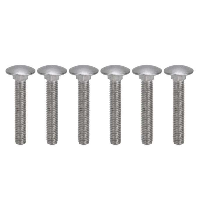30 stuks M8x1.25 Schroefbout A2 RVS Kop Vierkant Grove Draad Karbouten DIN603M8x50