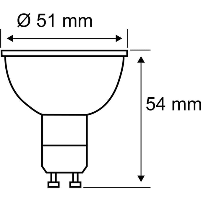 Paulmann 28926 LED-lamp Energielabel G (A - G) GU10 Reflector 5.7 W Warmwit (Ø x h) 51 mm x 54 mm Dimbaar 1 stuk(s)