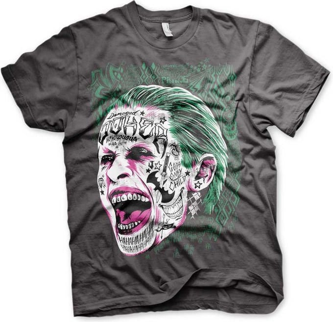 DC Comics Suicide Squad Heren Tshirt -M- Joker Grijs