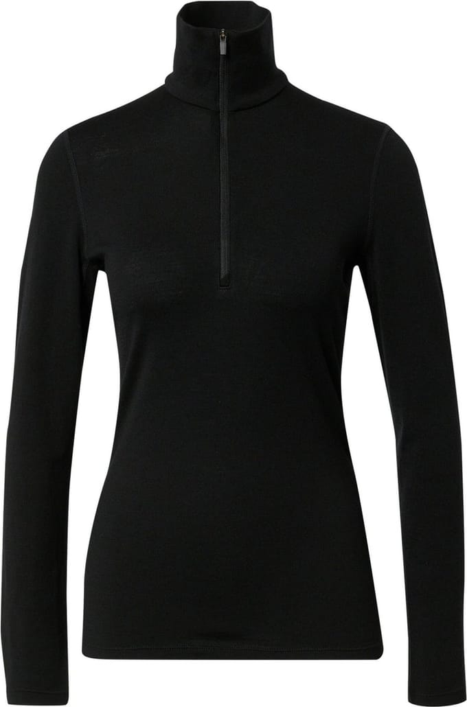 Icebreaker Womens 260 Tech Ls Half Zip - Black - S
