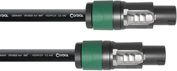 Cordial LS kabel Speakon 20m,4x4,0qmm 4 x 4,0 qmm CPL 20 LL-44 - Luidsprekerkabel