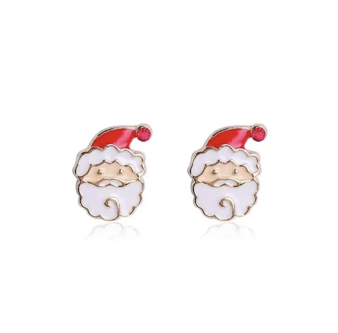 Jomide Oorknoppen Kerstman - Goudkleurig