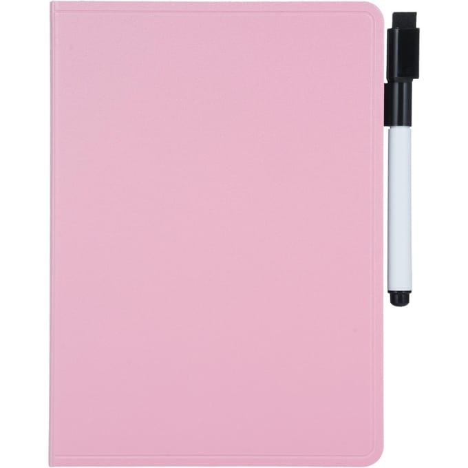 Tableaux effaçables à sec double face A5 Tableau blanc Tableau d'écriture portable avec marqueur et gomme en mousse pour rose